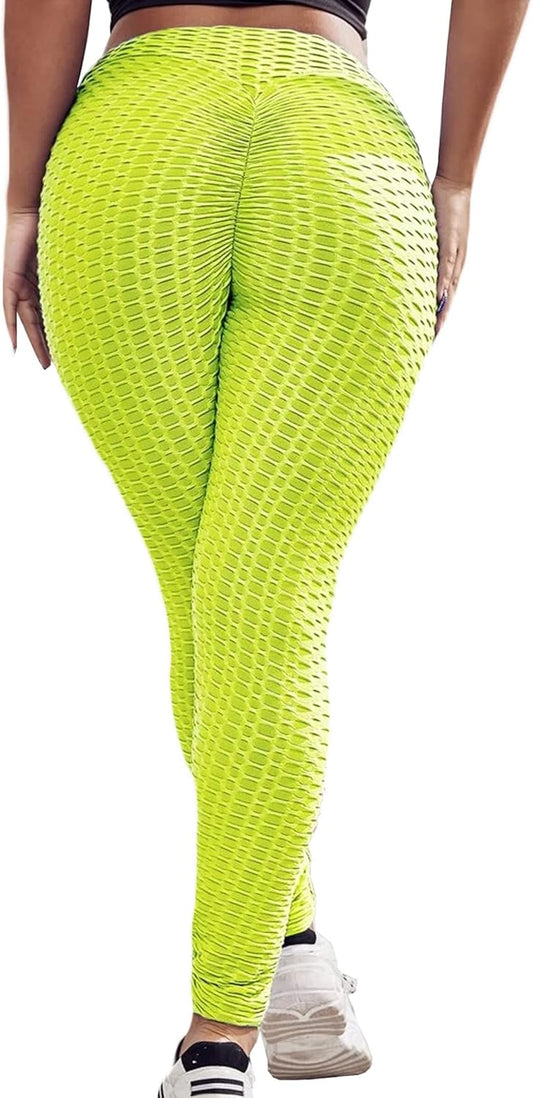 Leggings for Women Scrunch Booty Butt Lifting Yoga Pants High Waist Workout Tummy Control Tights